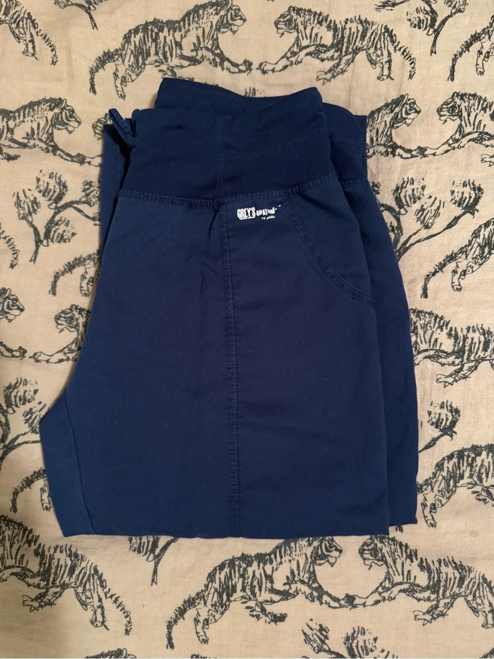 Grey's Anatomy Navy Straight Leg Scrub Pants
